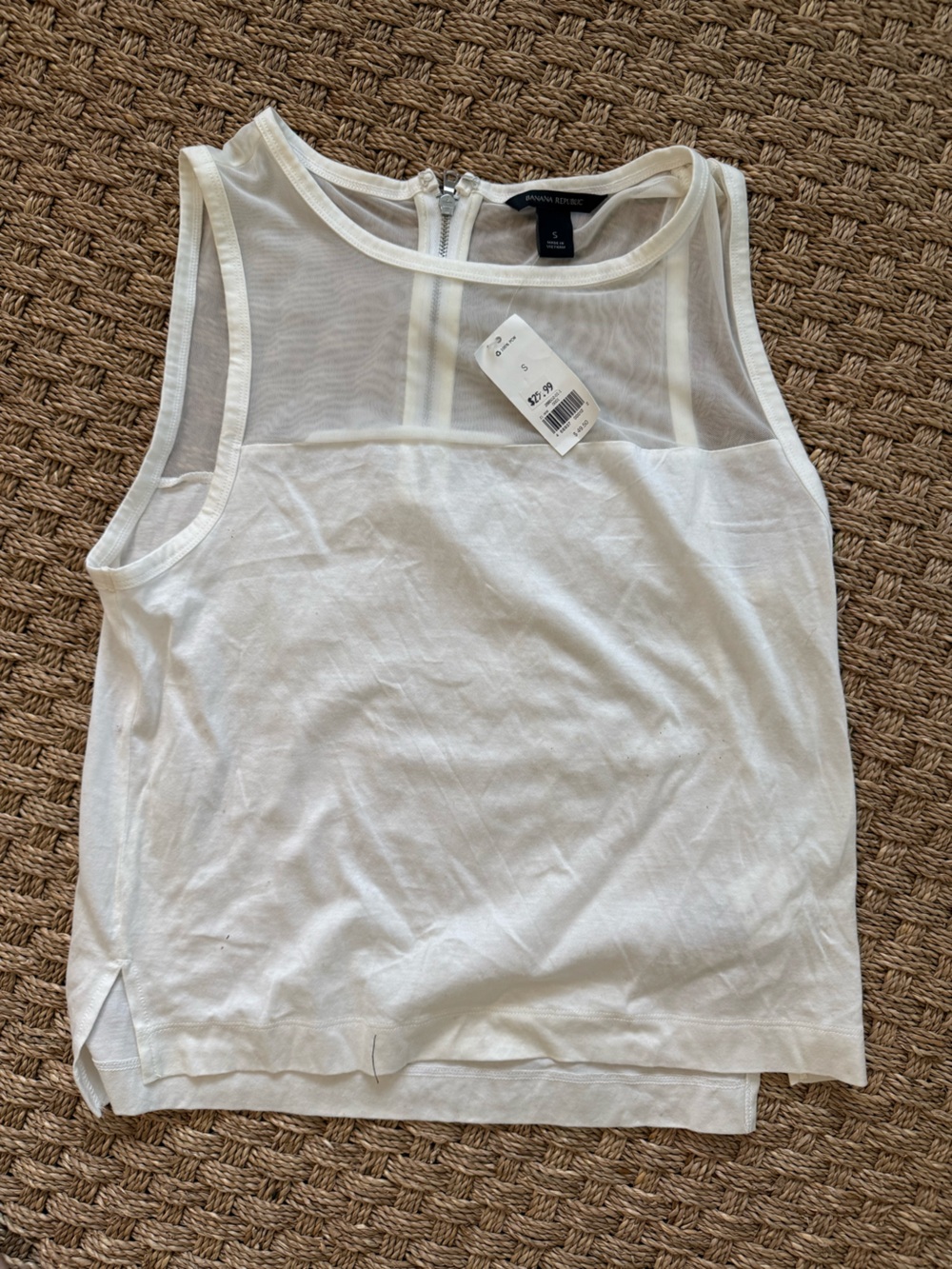 NWT Banana Republic White Tank Top